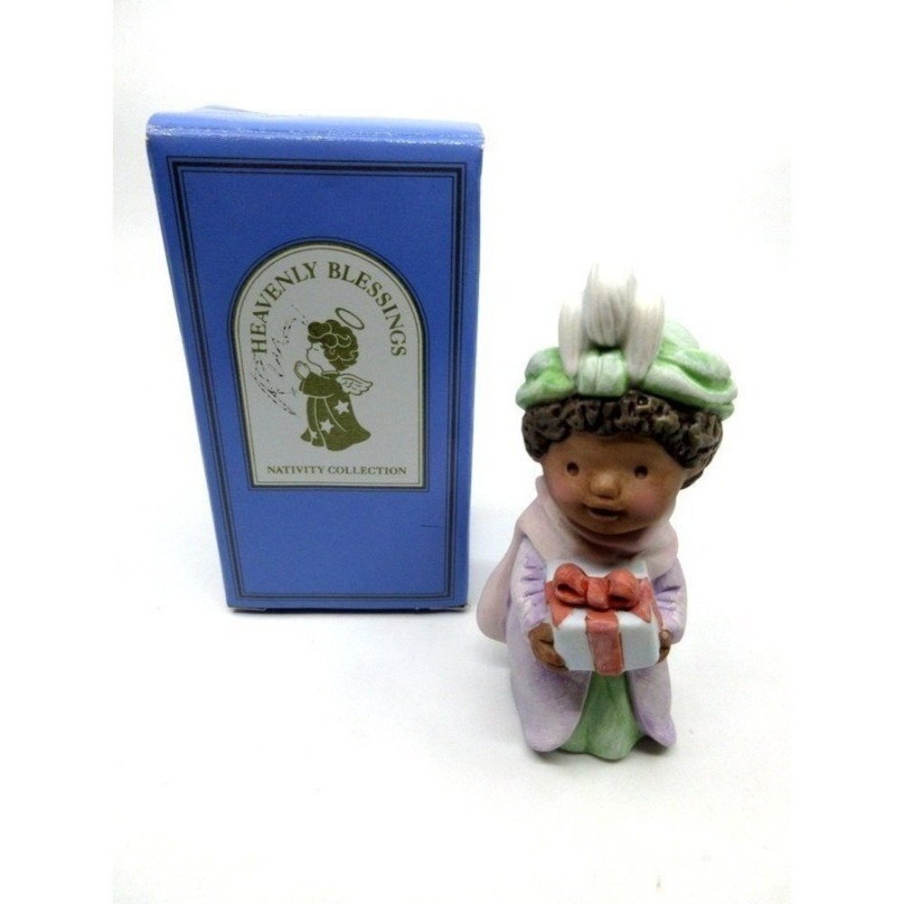 Avon‎ Heavenly Blessings Nativity Collection Wiseman Kaspar 1986 Porcelain